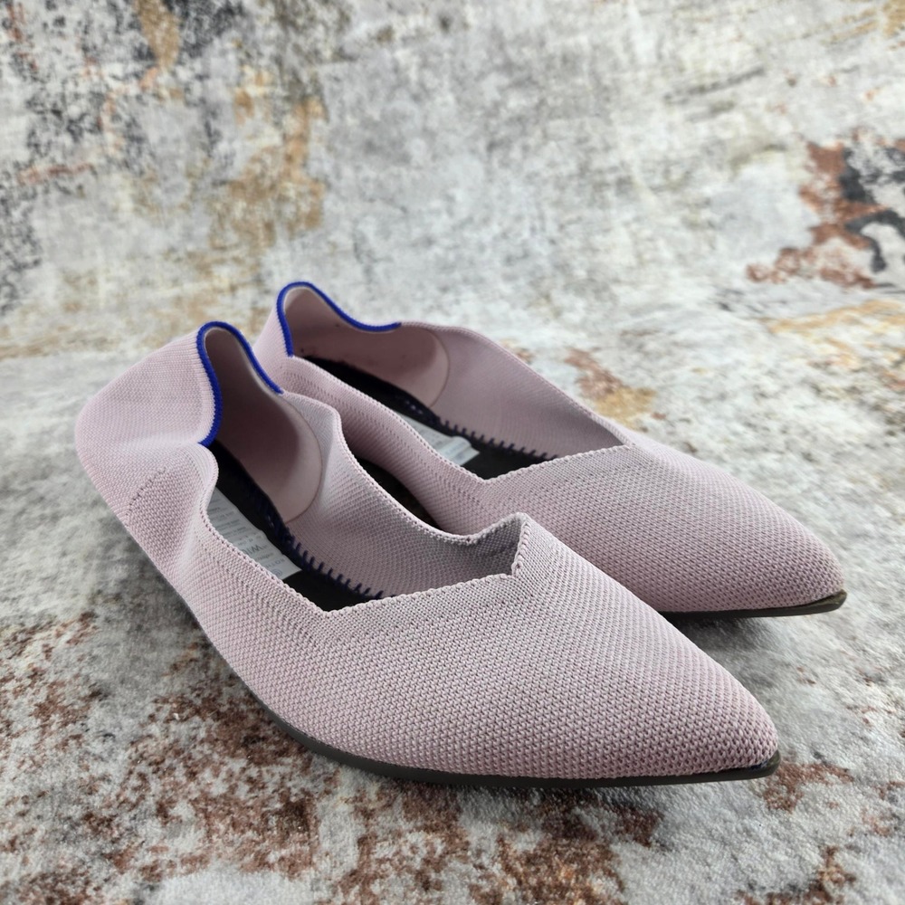 Rothys The Point Ballet Flats Womens 10.5 Soft Pink Pointed Toe Washable